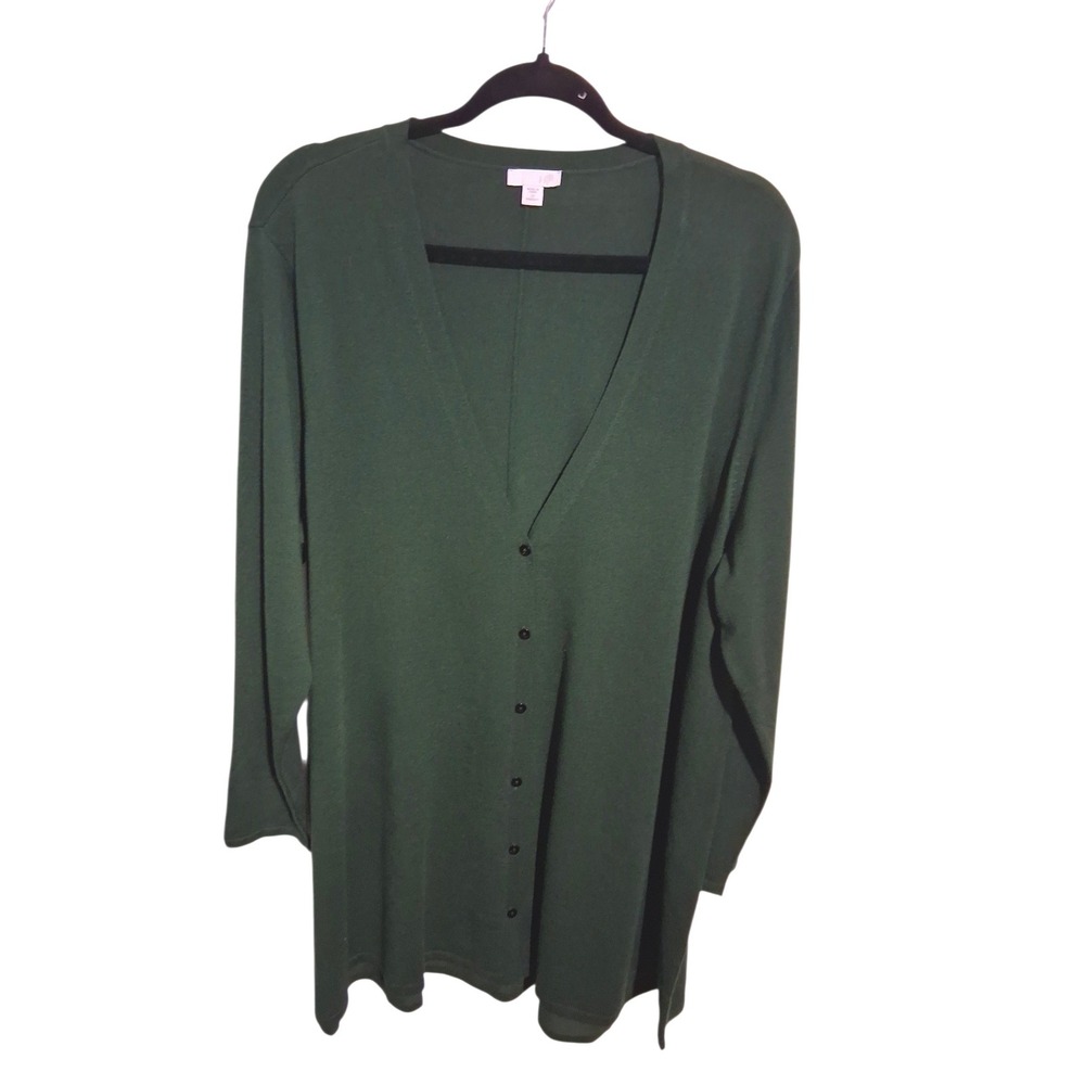 J. Jill Minimalist Staple Wardrobe Wool Womens size 2X Button Preppy Cardigan